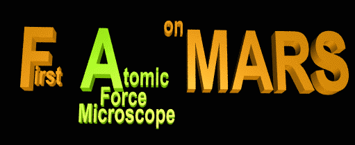 First Atomic Force Microscope on Mars