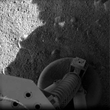 one leg on Mars